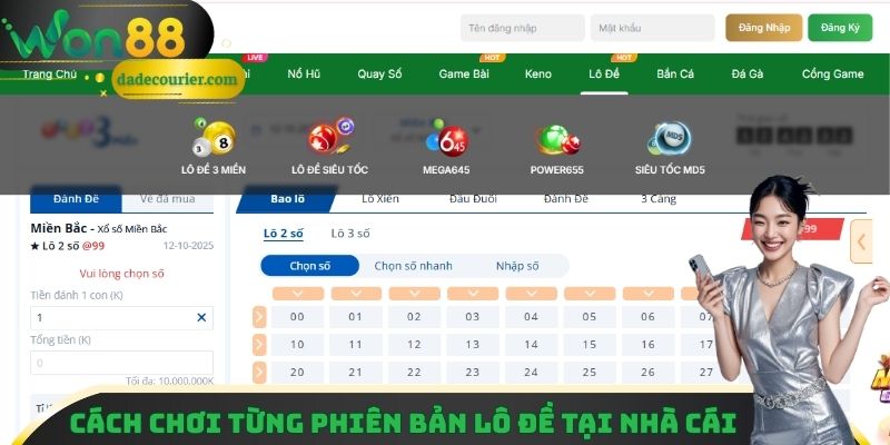 Lô Đề Won88 - Trở Thành Cao Thủ Thưởng Cao, Chơi Đã! 2 Cách chơi từng phiên bản lô đề tại nhà cái