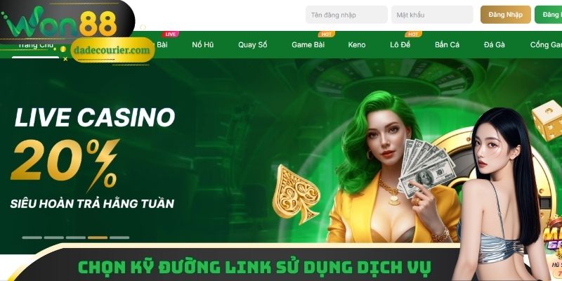 Chọn kỹ đường link sử dụng dịch vụ