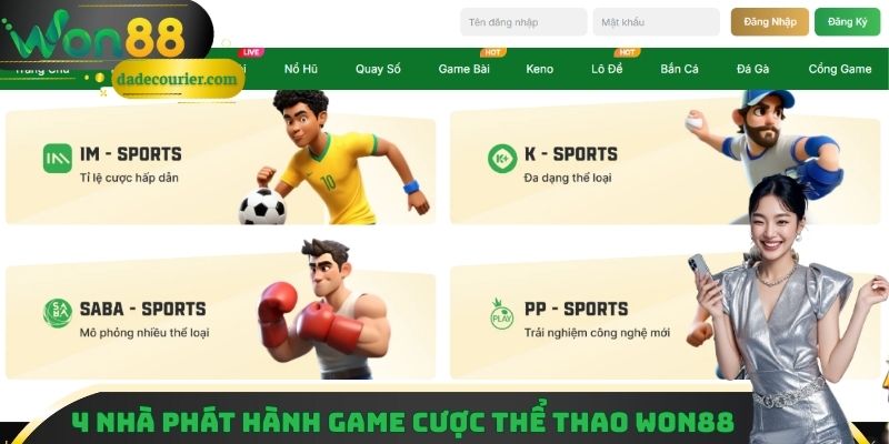 Giới thiệu 4 nhà phát hành game cược thể thao tại nhà cái